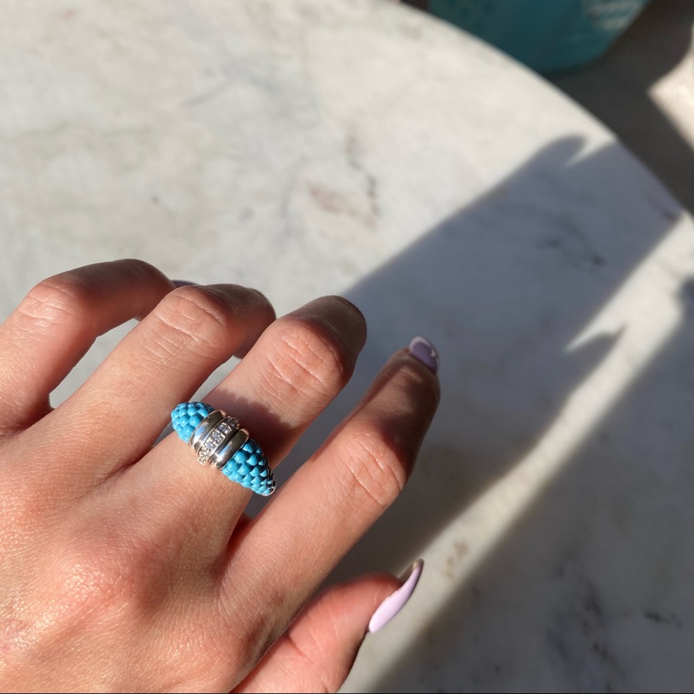 Lagos Blue Caviar Diamond Ring